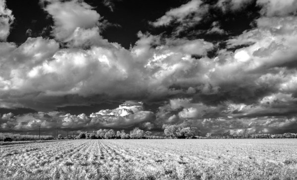 Облака черно белые