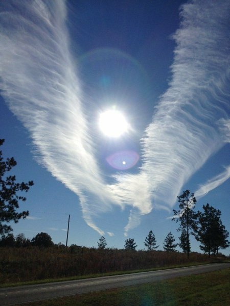 Ангел в небе