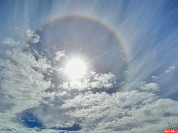 Явление гало на небе