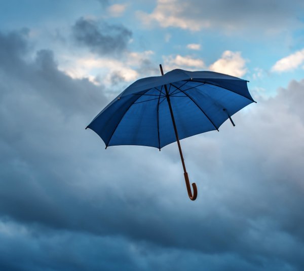 Зонтик улетел