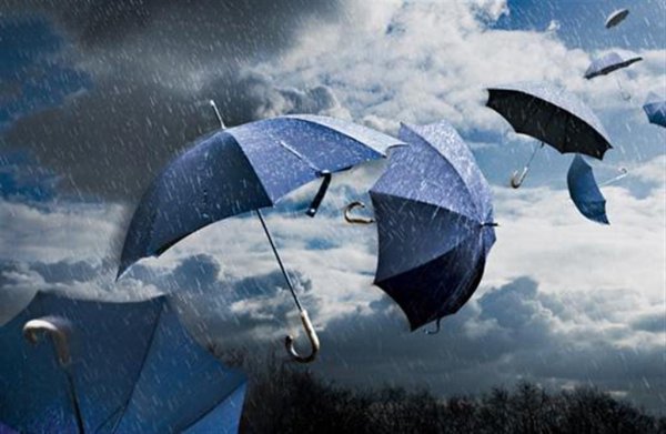 Зонтик улетел