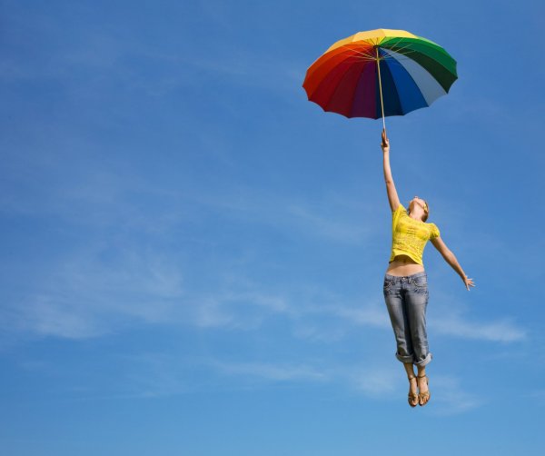 Полёт на зонтике