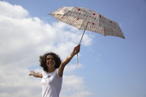 Полет на зонте