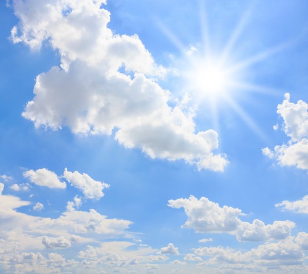 Красивое голубое небо