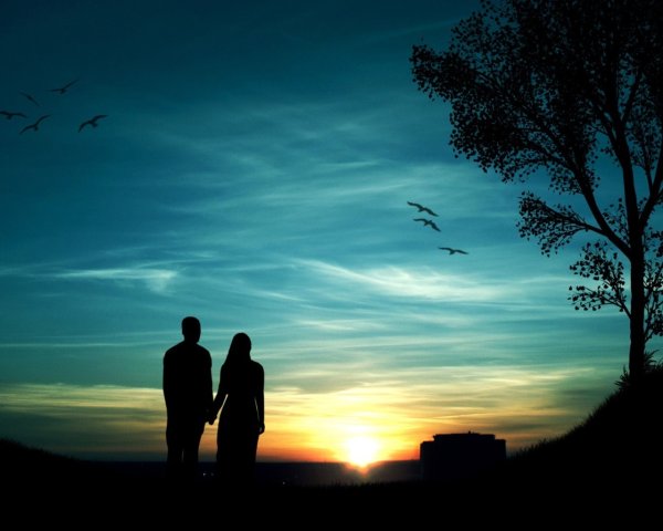 Влюбленные в лодке