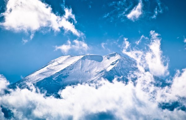 Горы небо снежные вершины