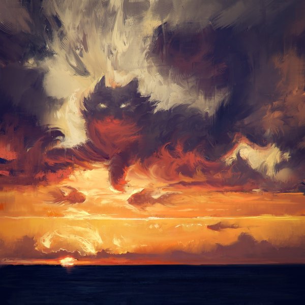 Кошечки на облаках