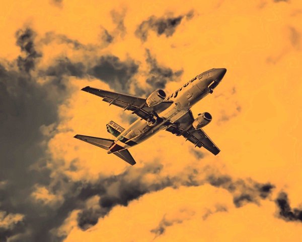 Самолет в небе