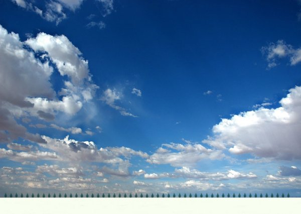 Небо горизонтально