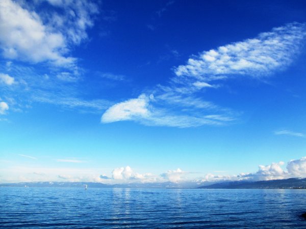 Небо море облака