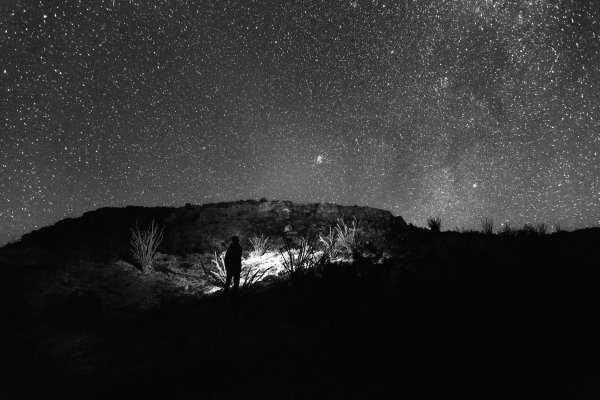 Ночное небо со звездами