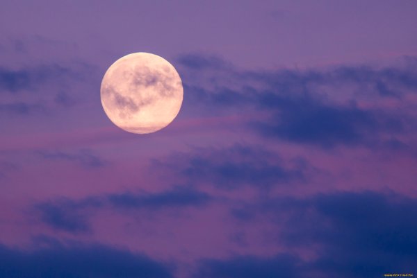 Ночное небо с луной