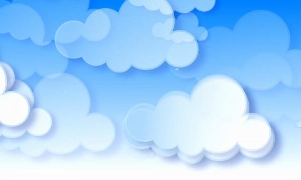 Голубой фон с облаками