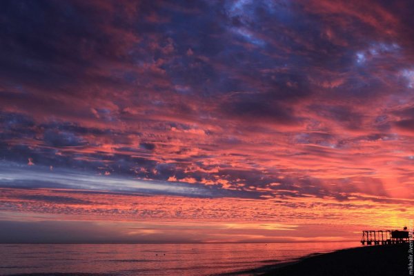 Красивое небо закат