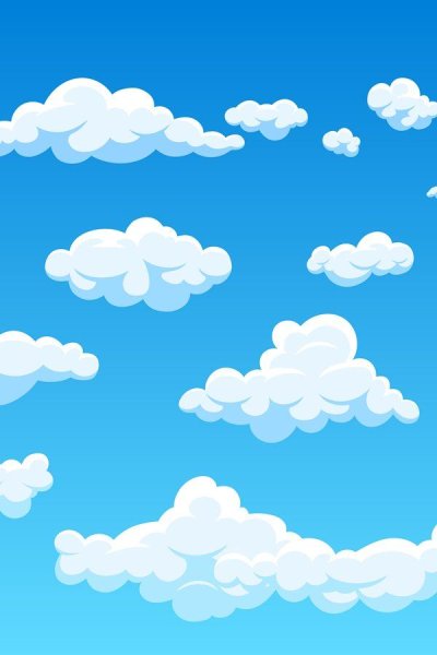 Голубое небо с облаками вектор