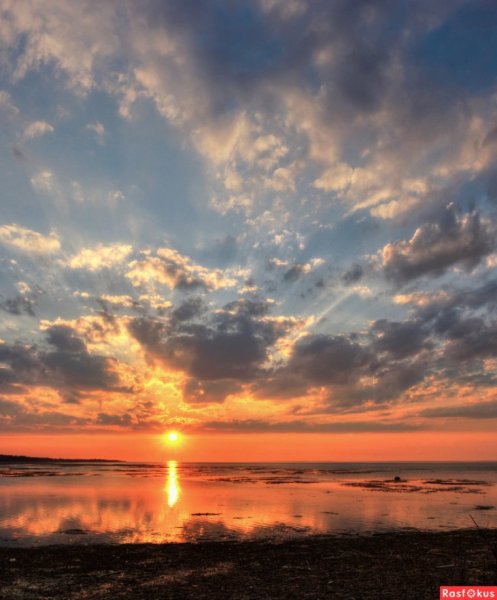 Красивые облака на закате