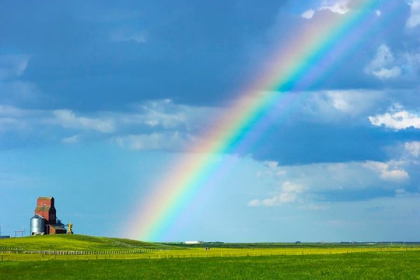 Радуга на закате