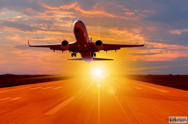 Улетающий самолет