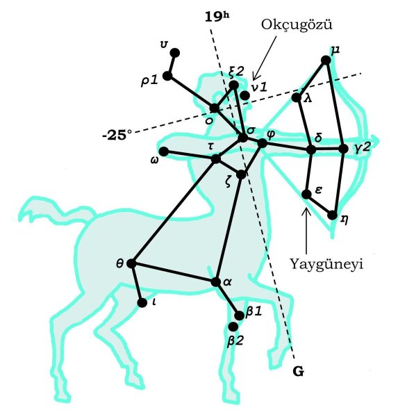 Самая яркая звезда в созвездии стрельца