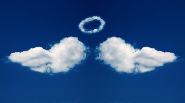 Облако в виде голубя