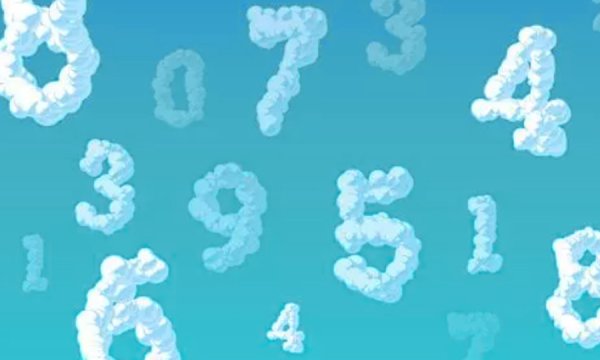 Цифры из облаков
