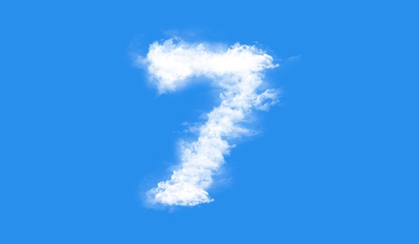 Цифры из облаков