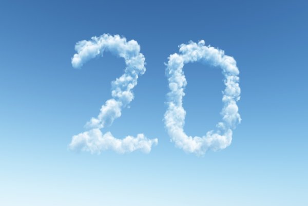 Цифры из облаков