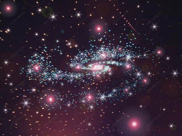 Числа на голубом фоне