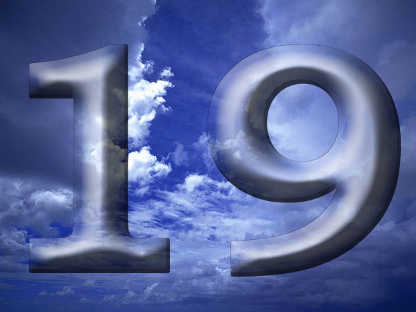 Красивые золотые цифры