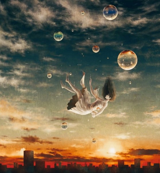 Девушка под звездным небом