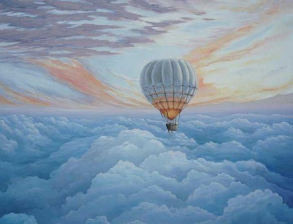 Воздушный шар в небе