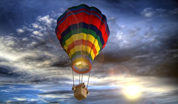 Воздушные шары в небе