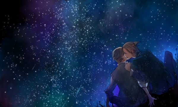 Мальчик и звездное небо