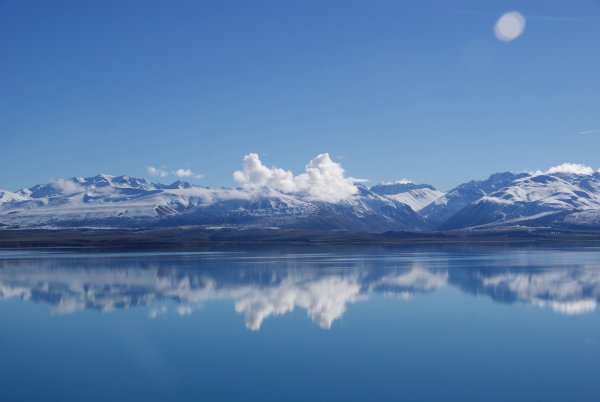 Небо горы вода