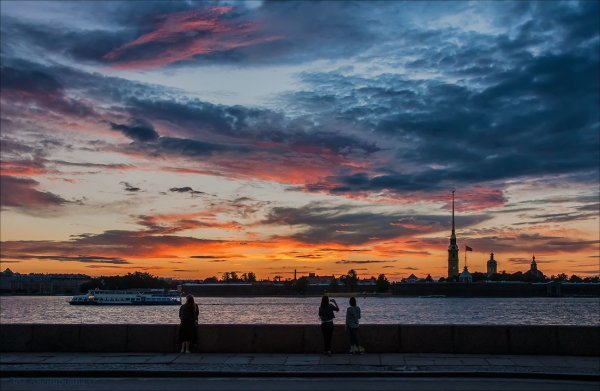 Ночной Санкт-Петербург белые ночи