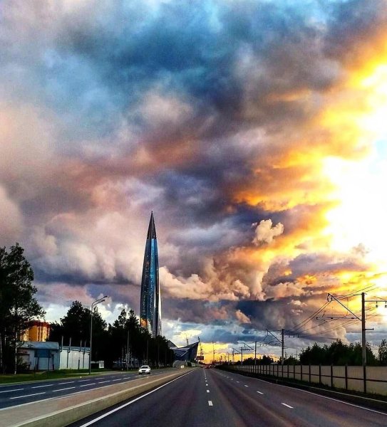 Красивые облака в СПБ