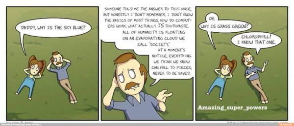 Отчего небо голубое