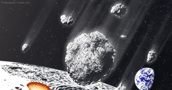 Комета в космосе