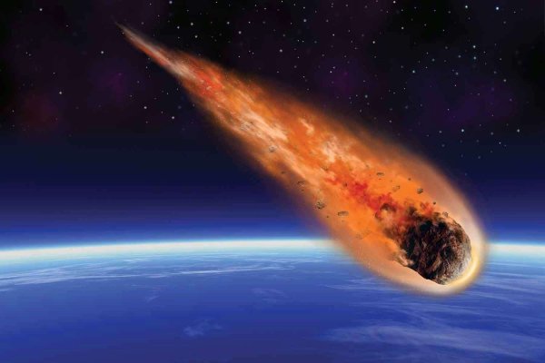 Горящий метеорит