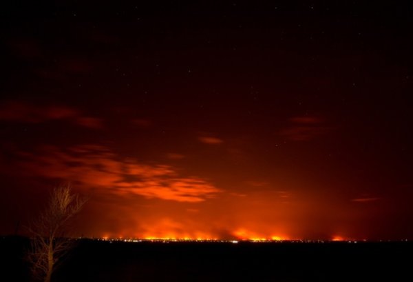 Зарево пожара