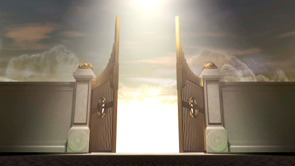 Райские врата с ангелами