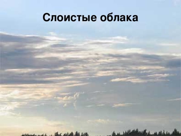 Небо с облаками