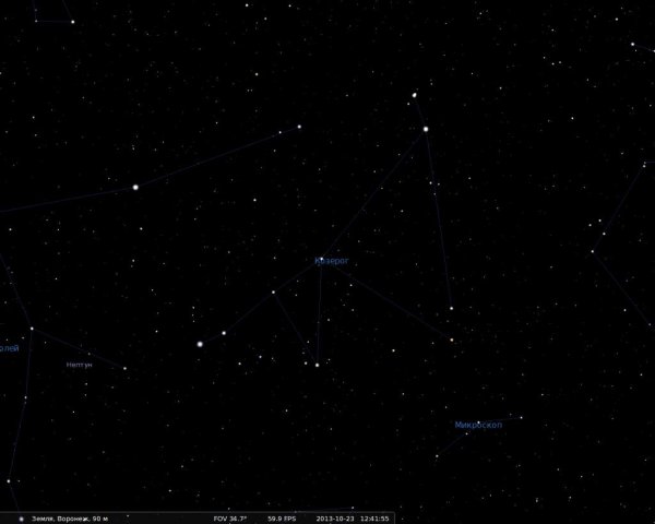 Созвездие Козерог Денеб звезда