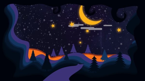 Космос мультяшный