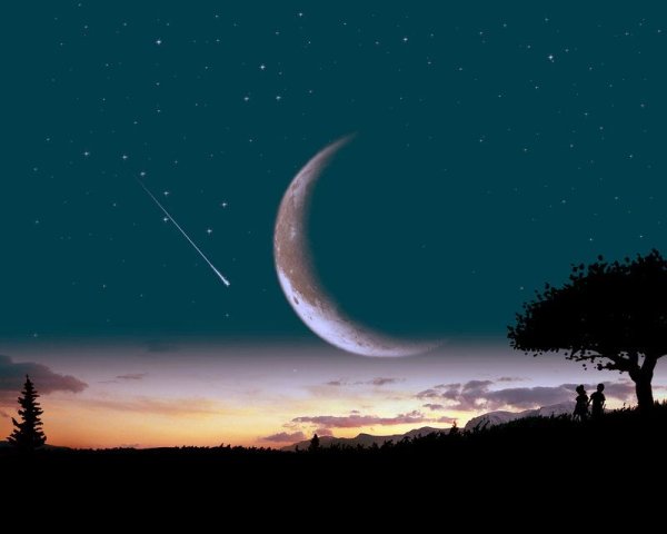 Луна и звезды