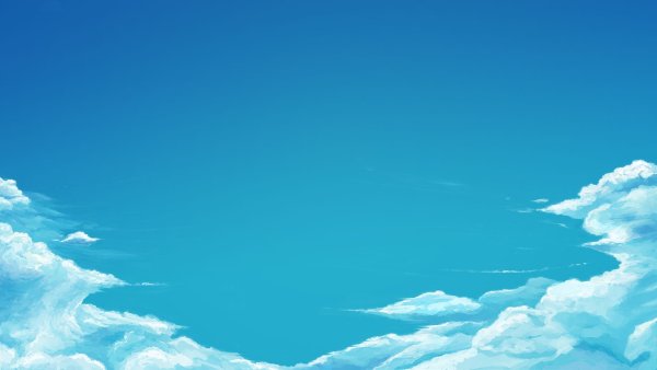 Голубое небо с облаками