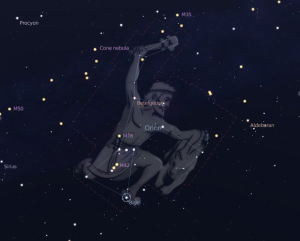 Меч Ориона астеризм