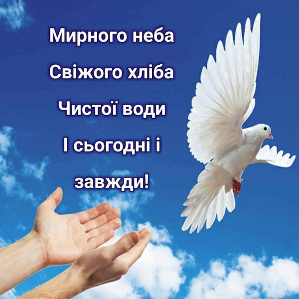 Мирного неба над головой и яркого солнца