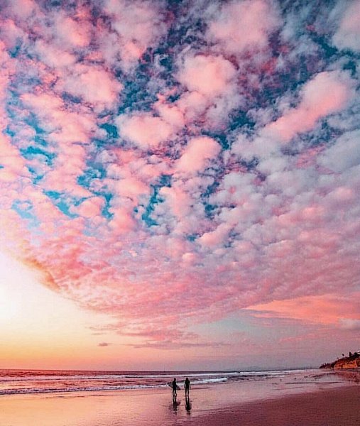 Розовое небо