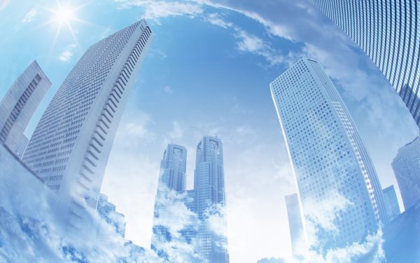 Небоскребы на фоне неба